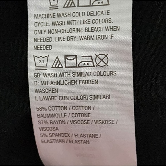 Encore by‎ Idina Menzel black midi  comfy skater dress size large - Picture 4 of 6